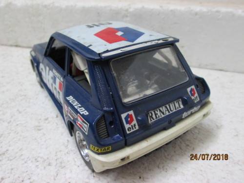 1:24 SCALE BBURAGO RENAULT 5 TURBO RALLY CAR - LOT 710T