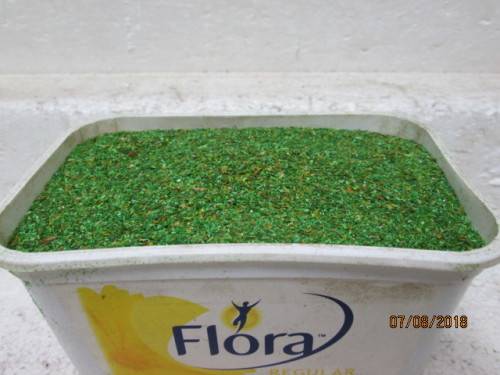 HO SCALE : SCENIC SCATTER MATERIAL (MEDIUM GREEN BROWN 175g) - LOT 819T