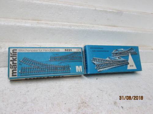 HO SCALE  : MARKLIN M TRACK  (ONE BEERBOX FULL) - LOT 47U