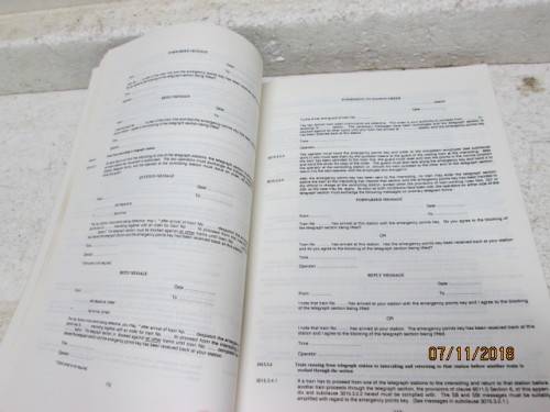 SAR TRANSNET LTD. TRAIN WORKING RULES AND EXPLOSIVES REGULATIONS BOOK - LOT 840U