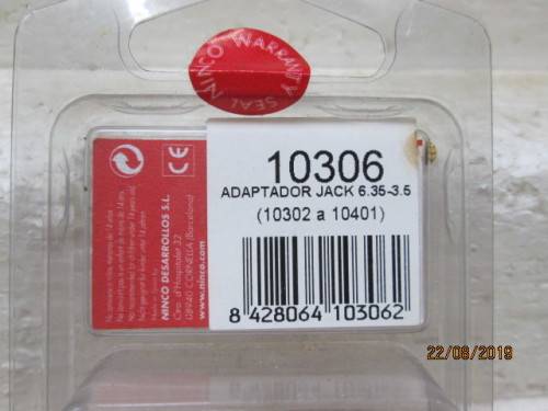REDUCED TO CLEAR : NINCO : ADAPTOR JACK No 10306 (BOXED) - LOT 365X