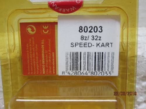 NINCO : 8Z/32Z GO CART GEARS No 80203 (BOXED) - LOT 370X