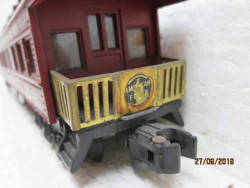 S SCALE : AMERICAN FLYER COACHES x3 - LOT 784X