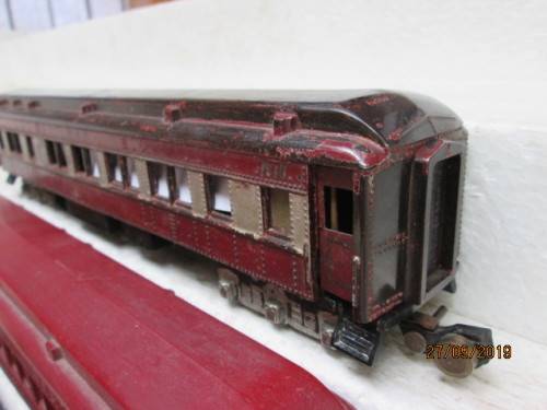 S SCALE : AMERICAN FLYER COACHES x3 - LOT 784X