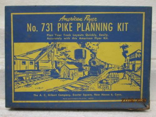 S SCALE : AMERICAN FLYER PIKE PLANNING KIT NO 731 (BOXED) - LOT 788X