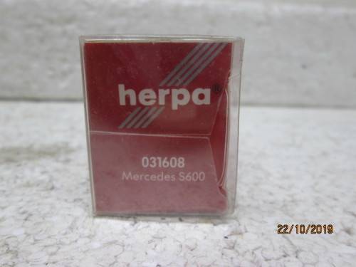 HO SCALE : HERPA MERCEDES BENZ S600 (BOXED) - LOT 51Y