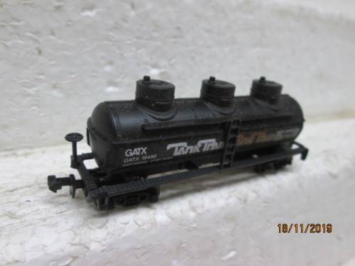 N SCALE : MODELPOWER TRIPLE DOME TANKER / TANK TRAIN (BOXED) - LOT 510Y