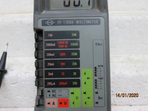 YFE YF-1100A DIGITAL MULTIMETER : - LOT 815Y