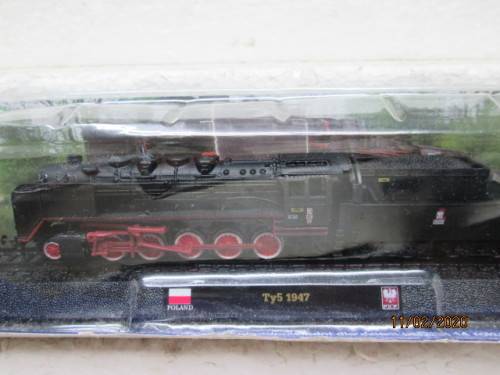 N SCALE : AMER COLLECTION TY5 1947 2-10-0 STEAM LOCOMOTIVE POLAND (STATIC LOCOMOTIVE) - LOT 299z