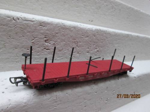 HO SCALE : RIVAROSSI RDG FLAT CAR (BOXED) - LOT 637z