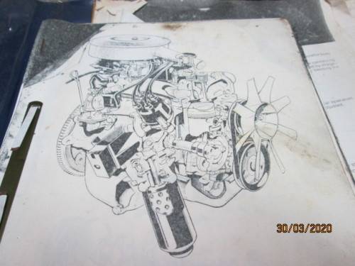 FORD 1100 1300 V4 AND V6 ENGINE MANUALS - LOT 680z