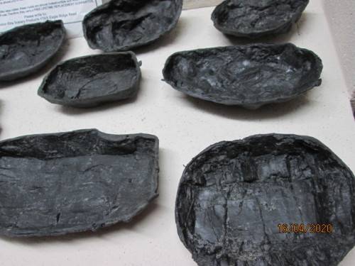 HO SCALE : COLOR-RITE: SILICON ROCK MOULDS x8 - LOT 384AA