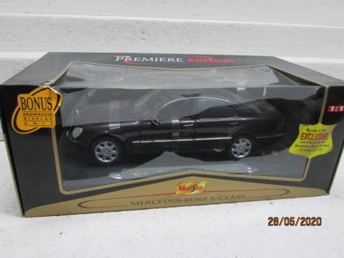 1:18 SCALE : MAISTO MERCEDES BENZ S CLASS 1998 (BOXED) - LOT 853AA