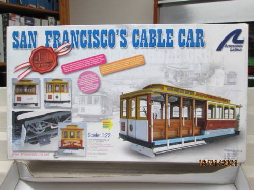 1:22 SCALE :  SAN FRANCISCO'S CABLE CAR KIT - BOXED