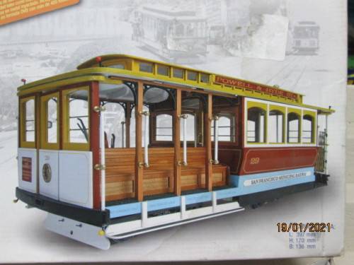 1:22 SCALE :  SAN FRANCISCO'S CABLE CAR KIT - BOXED