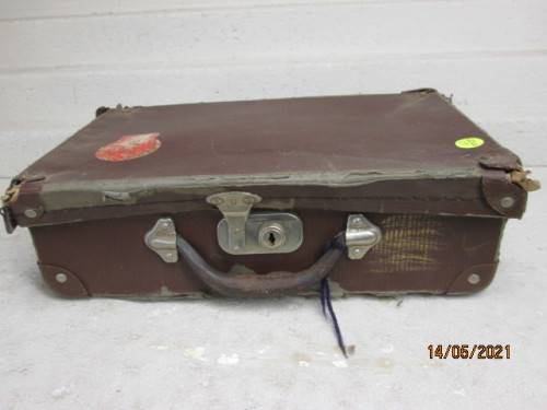 OLD ANTIQUE SCHOOL SUITCASE