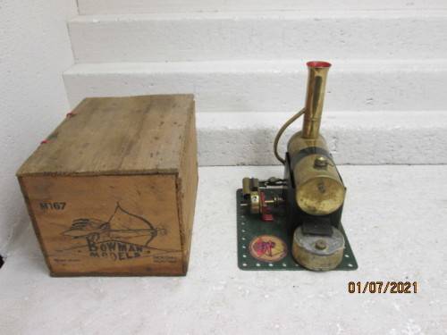 BOWMAN MODELS :  STATIONARY  STEAM ENGINE - BOXED