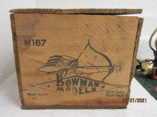 BOWMAN MODELS :  STATIONARY  STEAM ENGINE - BOXED