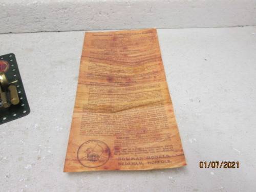 BOWMAN MODELS :  STATIONARY  STEAM ENGINE - BOXED