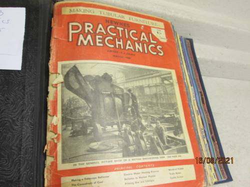 PRACTICAL MECHANICS MAGAZINES : X23 IN HARDCOVER FILE - FROM 1948 -