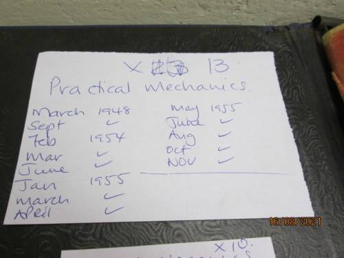 PRACTICAL MECHANICS MAGAZINES : X23 IN HARDCOVER FILE - FROM 1948 -