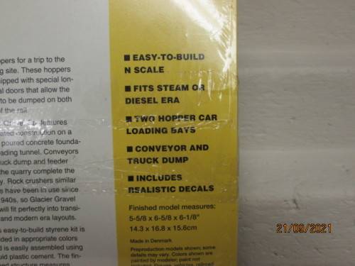 N SCALE : WALTHERS : GLACIER GRAVEL CO BUILDING KIT - BOXED