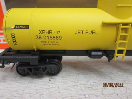 HO SCALE : FRATESCHI : SAR : YELLOW XPHR JET FUEL TANKER - BOXED