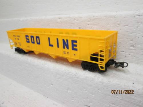 HO SCALE : MEHANO : YELLOW SOO  LINE - OPEN HOPPER WAGON