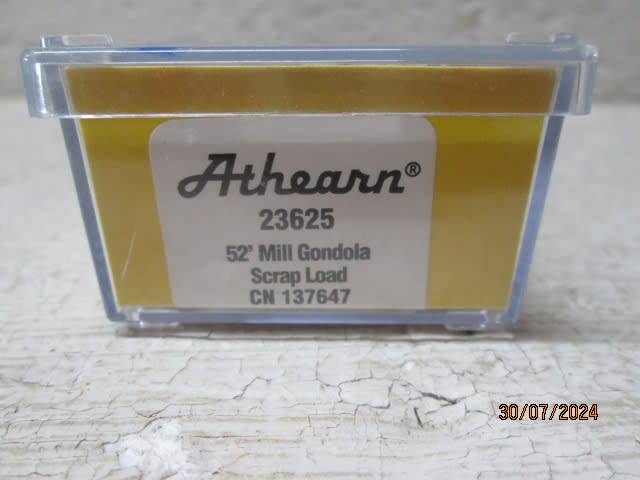 N SCALE - ATHEARN - CN GONDOLA WAGON WITH SCRAP LOAD - BOXED