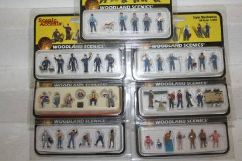 WOODLANDS SCENIC PEOPLE X7 PACKS - HO SCALE