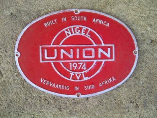 SAR ELEC LOCO MAKERS PLATE (REPLICA) UNION