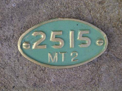 SAR TENDER PLATE (REPLICA) LIGHT GREEN