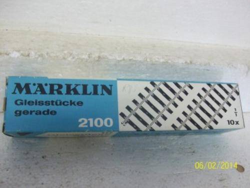 MARKLIN HO K TRACK STRAIGHTS NO.2100 LOT 931