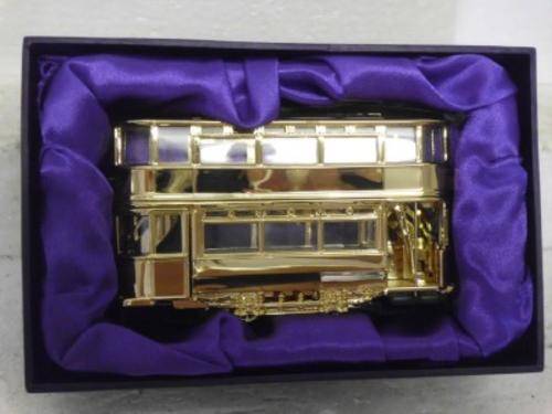QUEEN ELIZABETH II GOLDEN JUBILEE 1952 - 2002 CORGI CLOSED GOLDPLATED TRAM CC25207 (on Sale) LOT 130