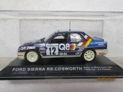 1:43 SCALE RALLY CAR COLLECTION : FORD SIERRA RS COSWORTH - LOT 400H