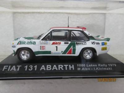 1:43 SCALE RALLY CAR COLLECTION : FIAT 131 ARBARTH - LOT 435H