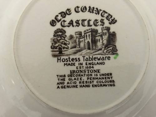 Two "Olde Country Castles" Cake / Sandwich Plates