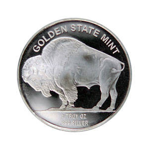 1 Ounce Silver Golden State Mint Bullion Coin