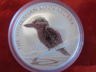 2007 PURE 1 OZ .999 SILVER AUSTRALIAN KOOKABURRA