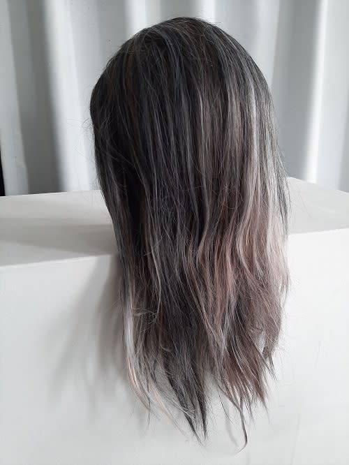 Display Mannequin Head with attached Light Mustard Hair