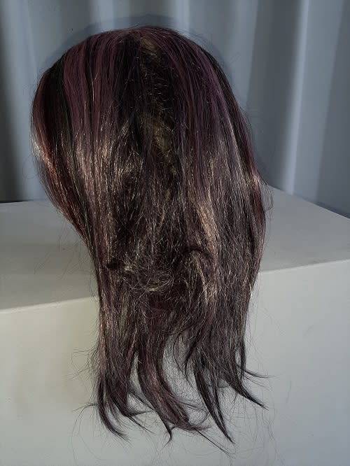 Display Mannequin Head with attached Light Mustard Hair