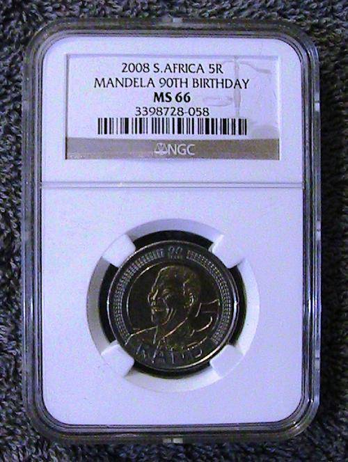 R5 90th Mandela Birthday MS-66