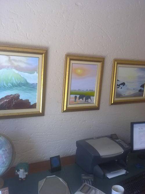 Set of 3 framed paintings