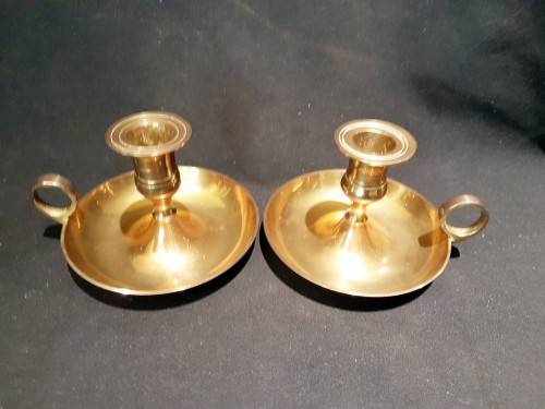 Brass candle holders - A stunning pair - Act fast and bid now!