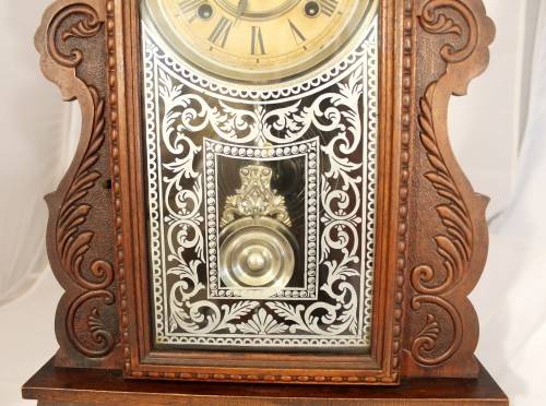 Antique Ansonia Mantel clock - "Gingerbread clock" - Working with key - A stunning example! Bid now!