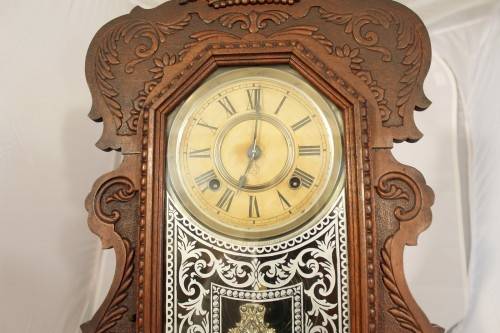 Antique Ansonia Mantel clock - "Gingerbread clock" - Working with key - A stunning example! Bid now!