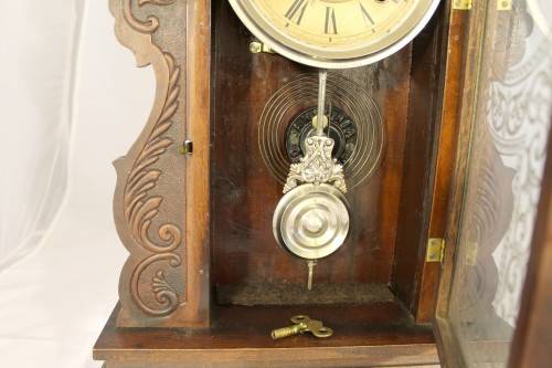 Antique Ansonia Mantel clock - "Gingerbread clock" - Working with key - A stunning example! Bid now!