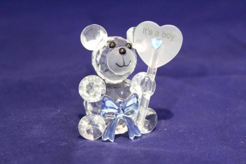 Glass bear - it`s a boy