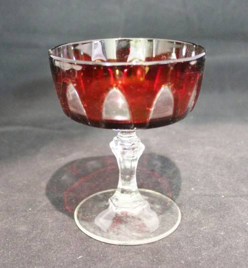 Red ornate glass - Beautiful! - Giveaway price!!