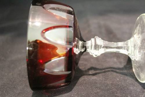 Red ornate glass - Beautiful! - Giveaway price!!